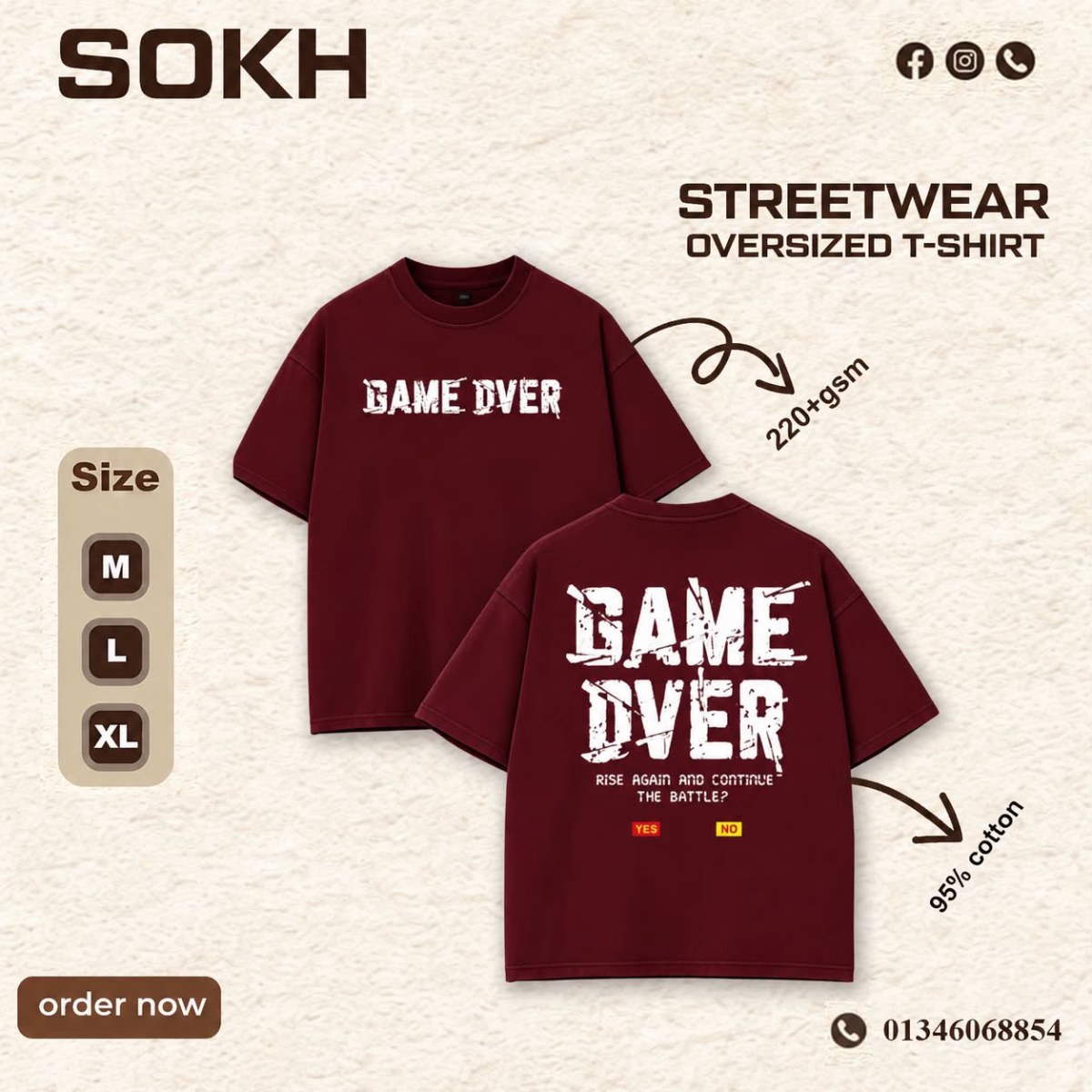 game over drop shoulder