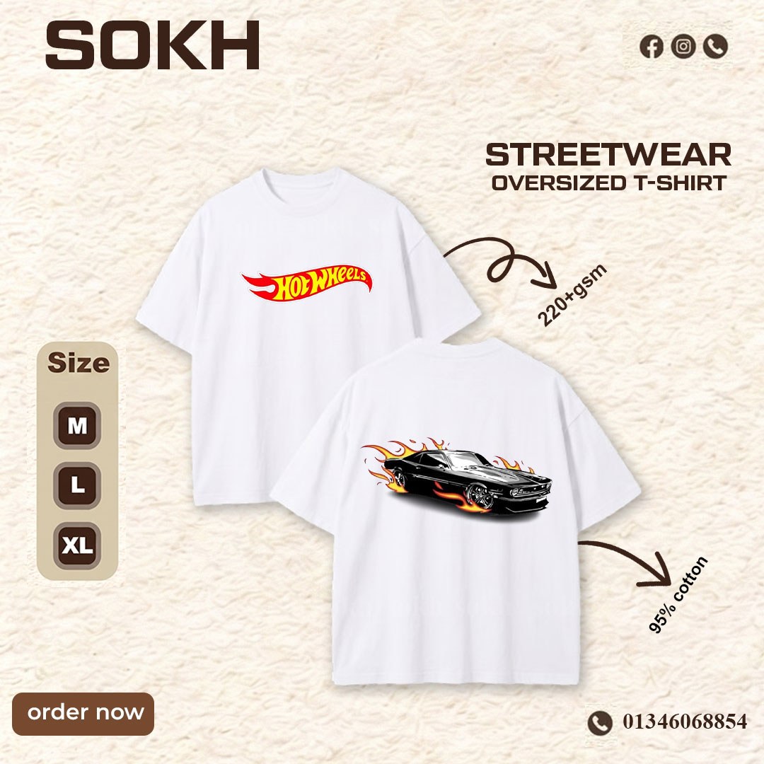 hot wheels drop shoulder – T-Shirts